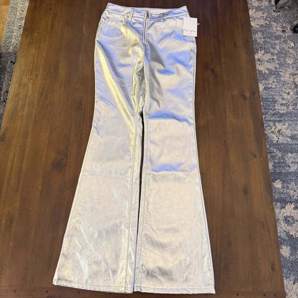 Love, Fire Shimmering‎ Silver Pants